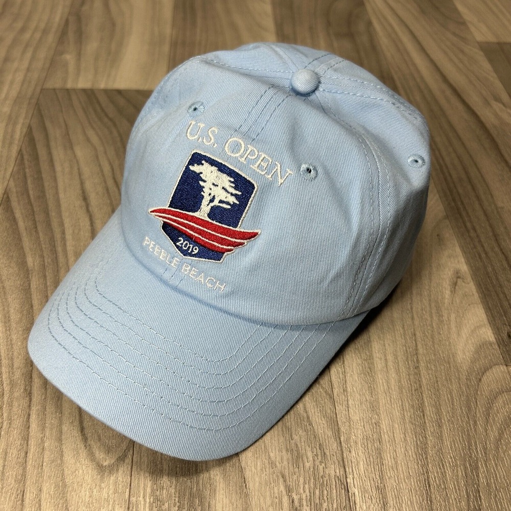 USGA US Open Baseball Cap Unisex Blue Member‎ Pebble Beach Adjustable Strapback